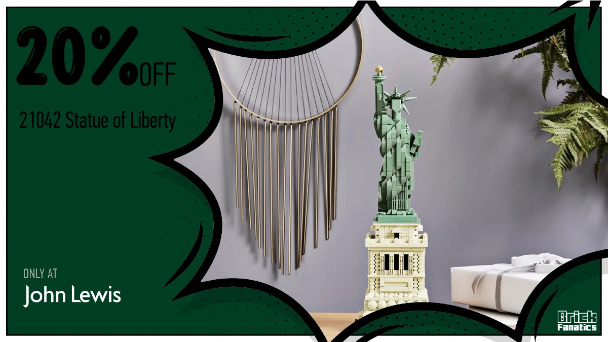 Get a whopping 20% off LEGO Architecture 21042 Statue of Liberty