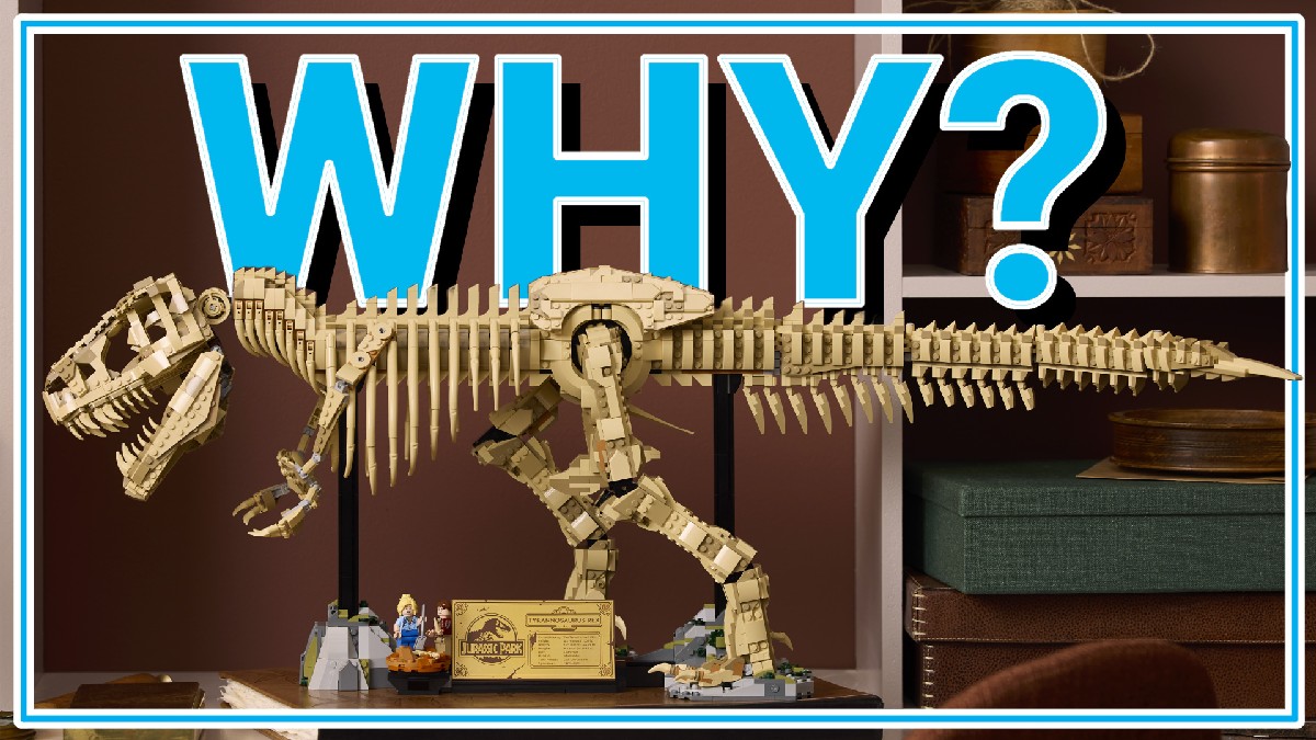 Why are we getting a LEGO Jurassic Park T. rex skeleton set?