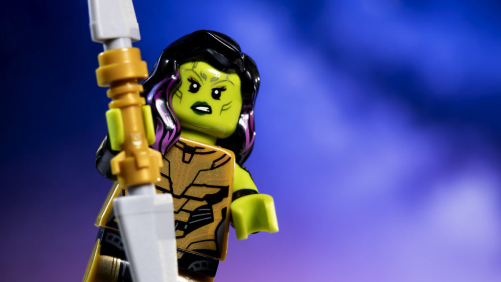LEGO 71031 Marvel Studios Gamora with the Blade of Thanos action shot 3 1024x576