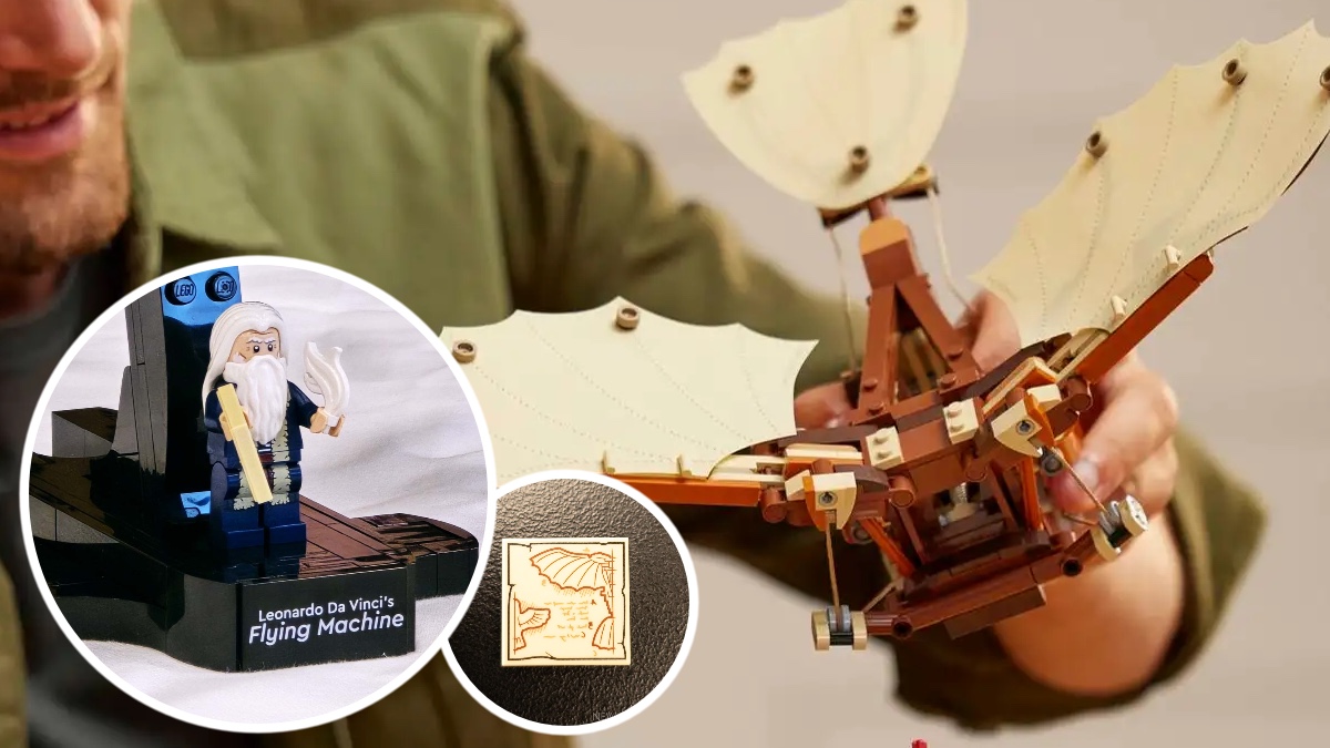 Closer look at everything new in LEGO Icons 10363 Leonardo da Vinci’s Flying Machine