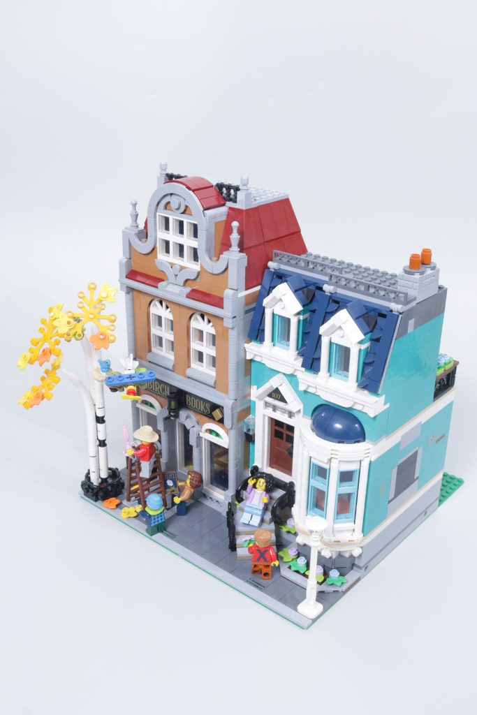 LEGO Icons 10350 Tudor Corner second review plus comparison with 10251 Brick Bank and 10270 Bookshop 25 683x1024