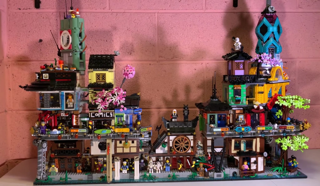 LEGO 71741 NINJAGO City Gardens connected 70620 front