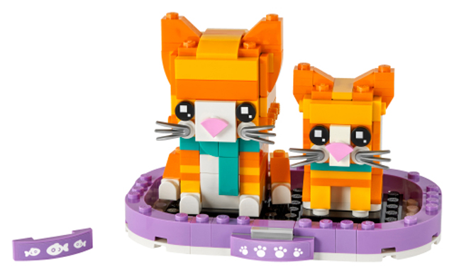 LEGO BrickHeadz Pets 40480 Ginger Tabby 1
