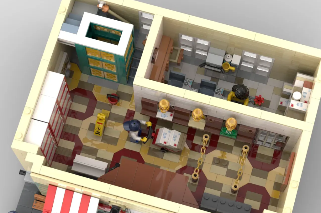 LEGO Ideas Modular Post Office in Neoclassical Style 10 1024x682