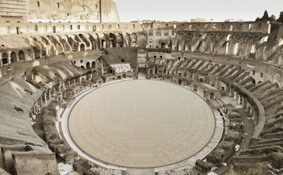 Rome Colosseum floor