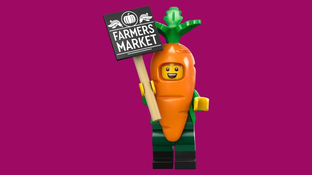 LEGO Collectible Minifigures 71037 Series 24 Carrot Mascot background 1024x576