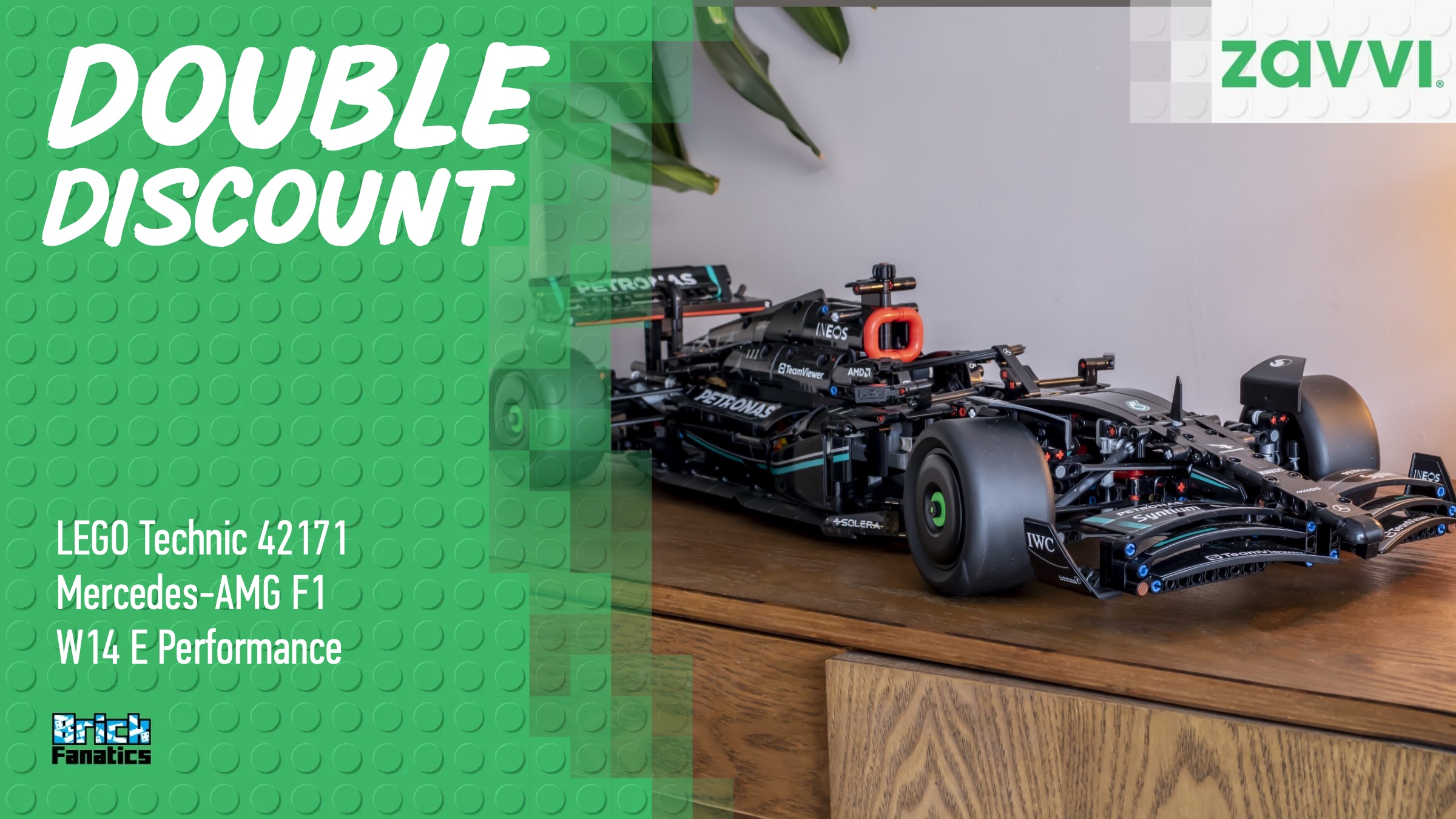 Use this code for extra savings on LEGO Technic Mercedes Formula 1 W14