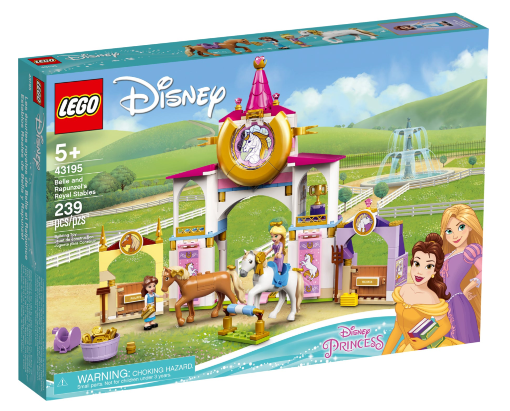 LEGO Disney 43195 Belle and Rapunzels Royal Stables box
