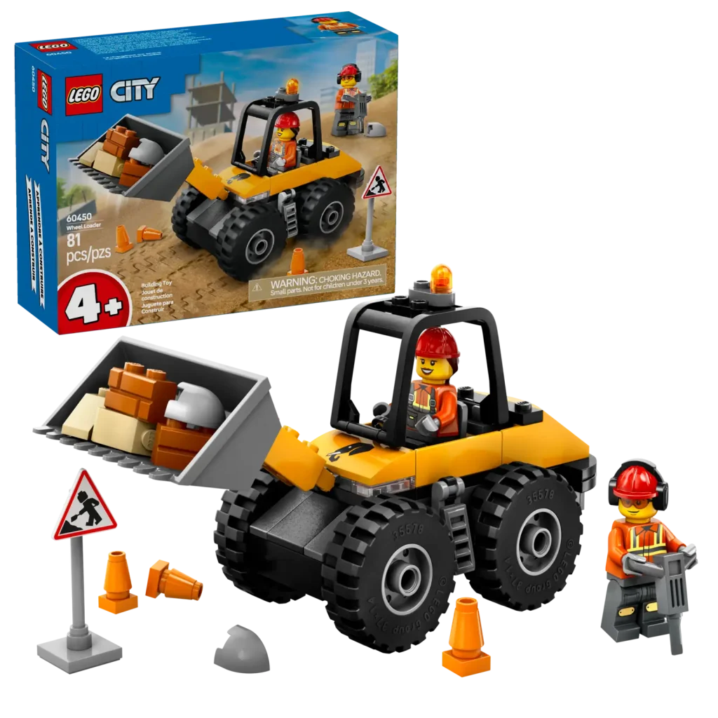 LEGO City 60450 Yellow Construction Wheel Loader  1024x1024