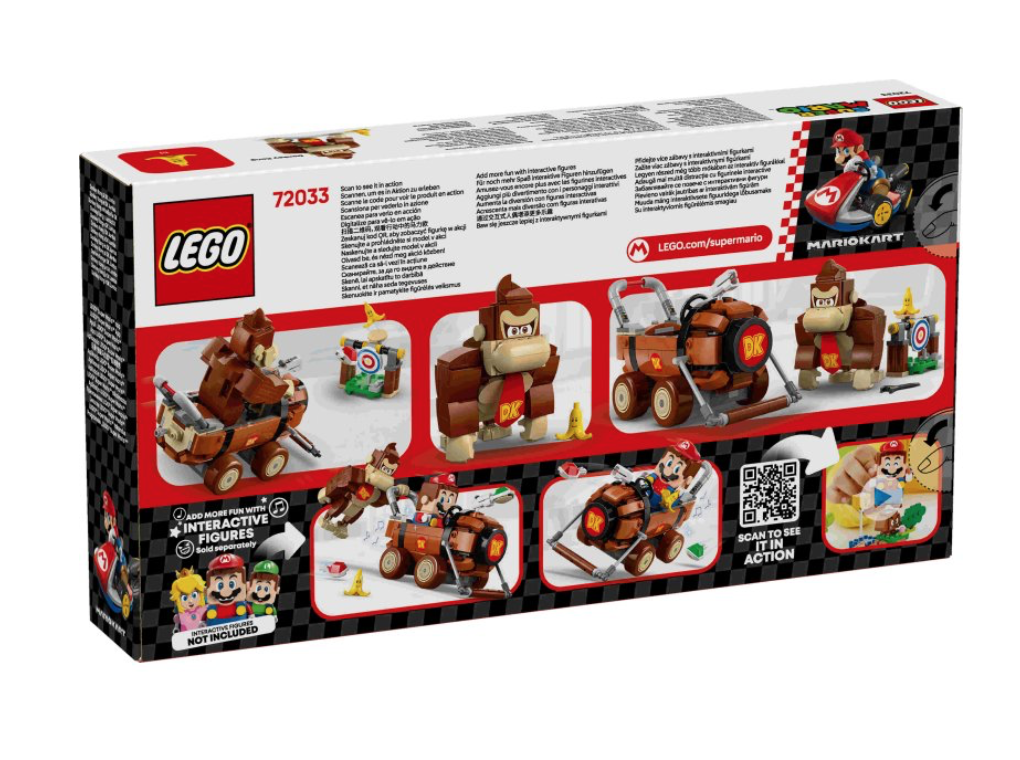 LEGO Mario Kart 72033 Donkey Kong DK Jumbo box back