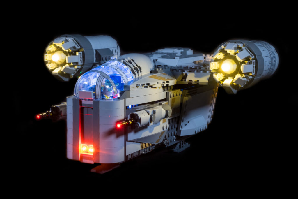 Light My Bricks 75292 The Mandalorian Bounty Hunter Transport 1024x683