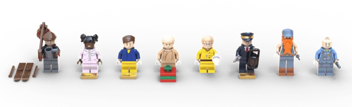 LEGO Ideas The Polar Express minifigures 1200x365