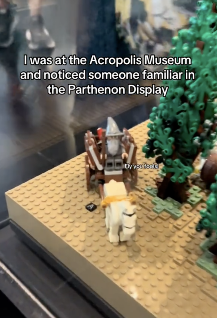 rick and marty  LEGO Gandalf at Parthenon 3 700x1024