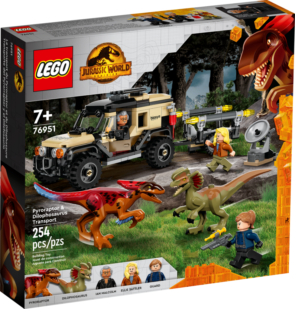 LEGO Jurassic World 76951 Pyroraptor Dilophosaurus Transport 1