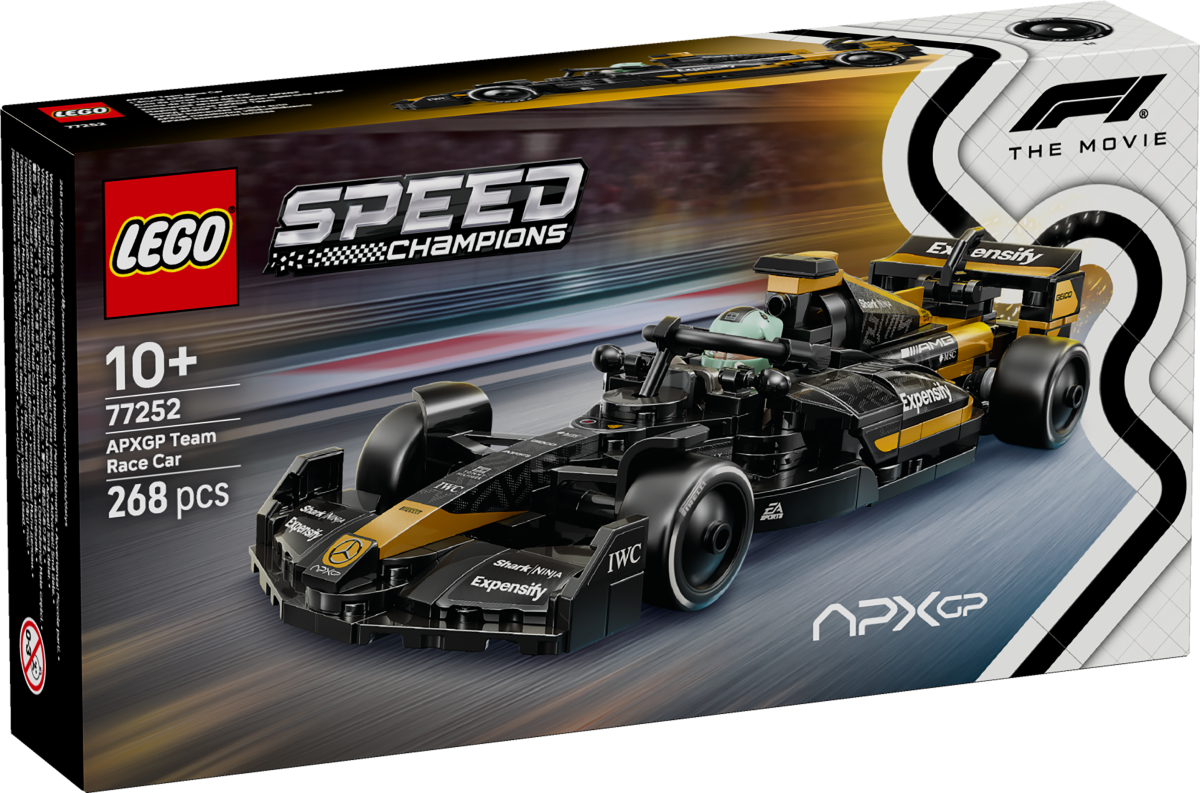 lego speed champions 77252 APXGP Team Race Car from F1 The Movie 2 1200x793