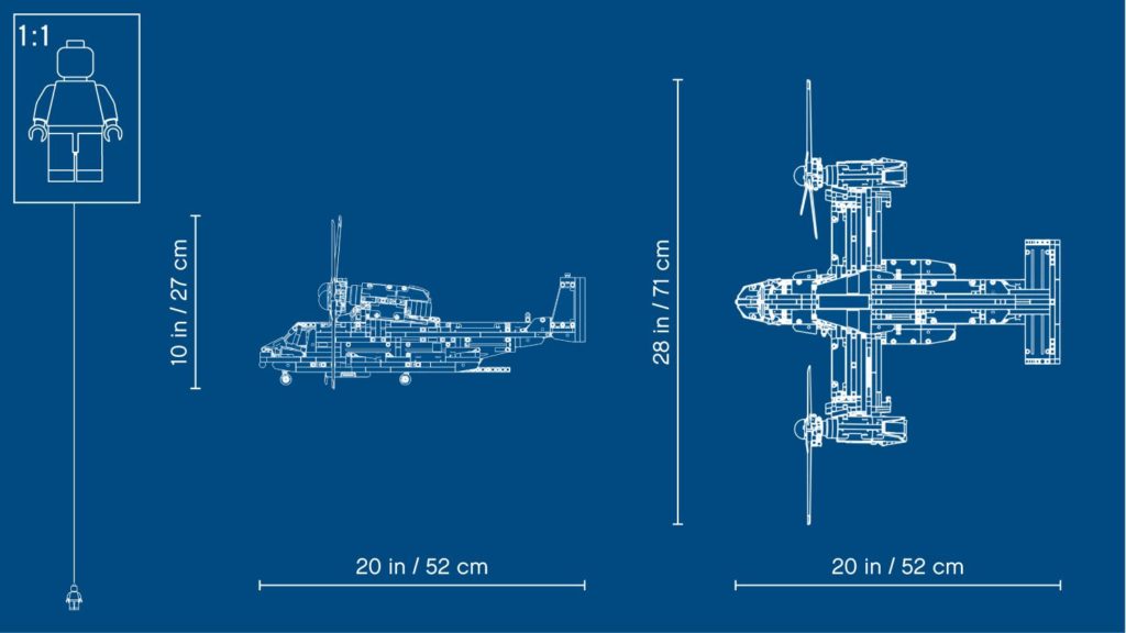 LEGO Technic 42113 Bell Boeing V 22 Osprey 9