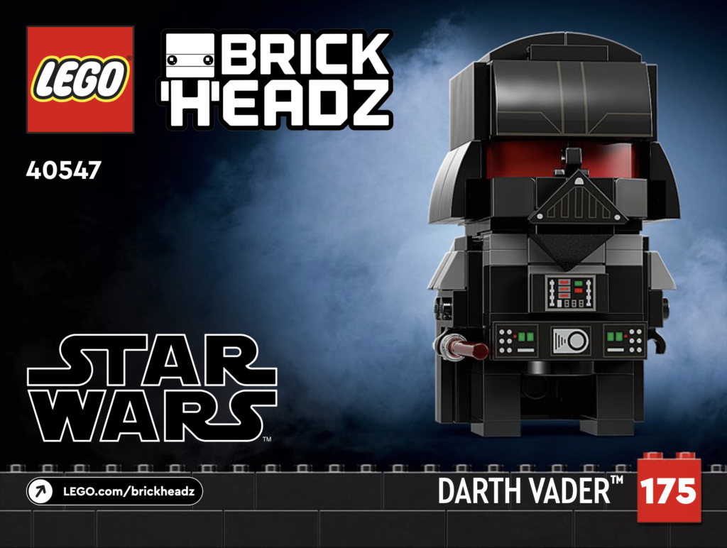 LEGO Star Wars 40547 Obi Wan Kenobi Darth vader BrickHeadz instructions 1 1024x772