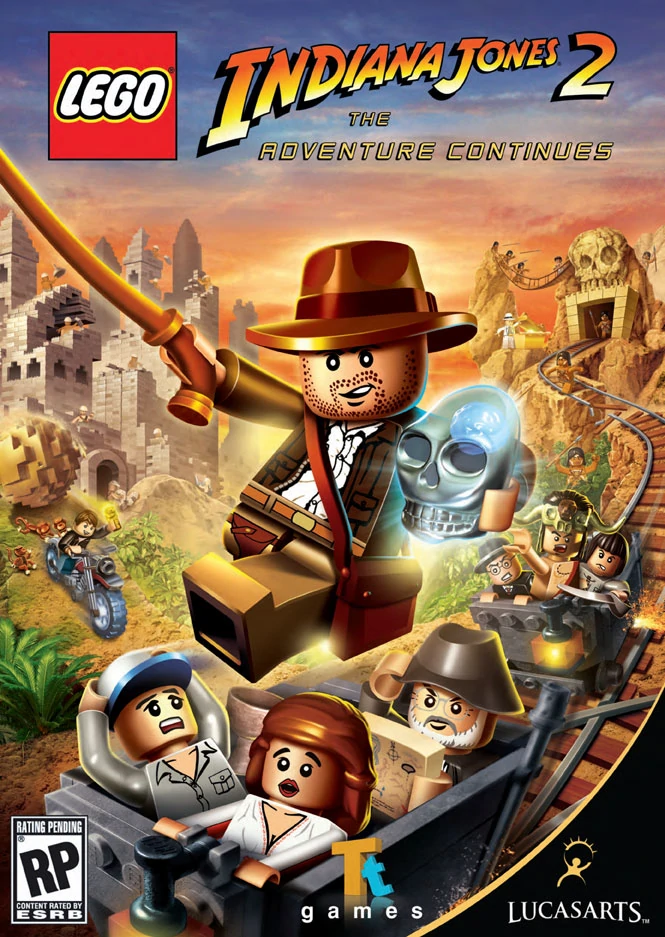lego indiana jones 2 game box art