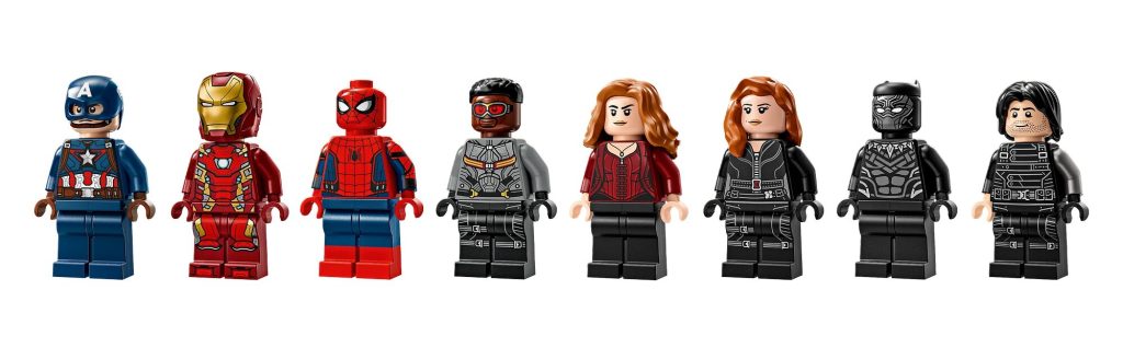 LEGO 76314 Marvel Kapitan Ameryka Wojna bohaterow bitwa figurki 1024x318