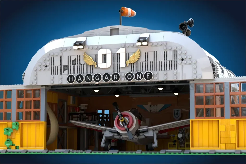 LEGO Ideas Old Flying Club Hangar 3 1024x683